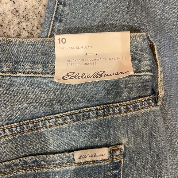 Eddie Bauer Women's Boyfriend Slim size 10 Jeans in Blue - Picture 5 of 7